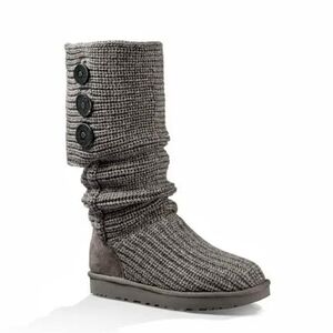 🌸 UGG | Knit Knee High‎ Boots size 9, Grey